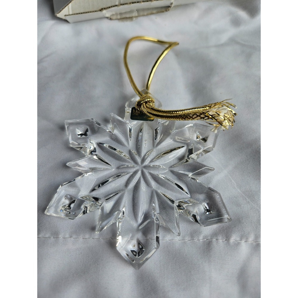 Mikasa Crystal Snowflake Christmas Ornament Made in German